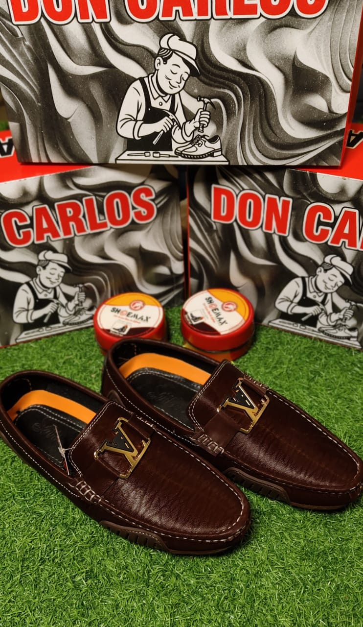 Luxury Premium Brown color Painted Leather Loafers with Medicated Sole – Soft, Comfortable & Stylish